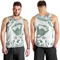 Aloha Hawaii Shaka Men Tank Top Hang Loose Mint Version - Polynesian Pride