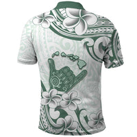 Aloha Hawaii Shaka Polo Shirt Hang Loose Mint Version - Polynesian Pride
