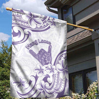 Aloha Hawaii Shaka Garden Flag Hang Loose Purple Version - Polynesian Pride