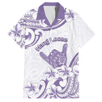 Aloha Hawaii Shaka Hawaiian Shirt Hang Loose Purple Version - Polynesian Pride