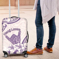 Aloha Hawaii Shaka Luggage Cover Hang Loose Purple Version - Polynesian Pride