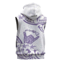 Aloha Hawaii Shaka Sleeveless Zip Hoodie Hang Loose Purple Version DT05 - Polynesian Pride
