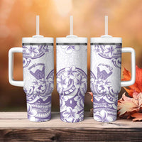 Aloha Hawaii Shaka Tumbler With Handle Hang Loose Purple Version - Polynesian Pride