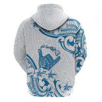 Aloha Hawaii Shaka Hoodie Hang Loose Blue Version - Polynesian Pride