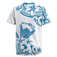 Aloha Hawaii Shaka Rugby Jersey Hang Loose Blue Version - Polynesian Pride