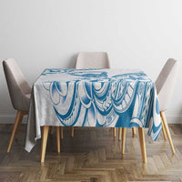 Aloha Hawaii Shaka Tablecloth Hang Loose Blue Version - Polynesian Pride