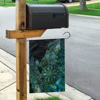 New Zealand Dart Garden Flag Maori Fern With Paua Shell - Polynesian Pride