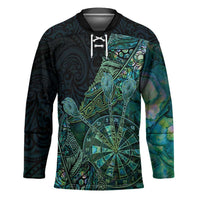 Personalised New Zealand Dart Hockey Jersey Maori Fern With Paua Shell - Polynesian Pride
