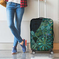 New Zealand Dart Luggage Cover Maori Fern With Paua Shell - Polynesian Pride