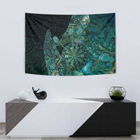 New Zealand Dart Tapestry Maori Fern With Paua Shell - Polynesian Pride