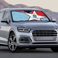 West Papua Morning Star Auto Sun Shade One People One Soul - Polynesian Pride