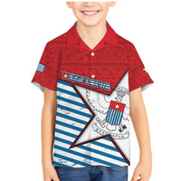 West Papua Morning Star Family Matching Mermaid Dress and Hawaiian Shirt One People One Soul - Polynesian Pride