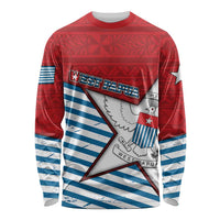 West Papua Morning Star Long Sleeve Shirt One People One Soul - Polynesian Pride