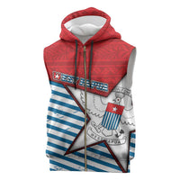 West Papua Morning Star Sleeveless Zip Hoodie One People One Soul - Polynesian Pride