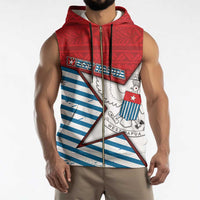 West Papua Morning Star Sleeveless Zip Hoodie One People One Soul - Polynesian Pride
