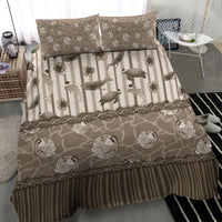 Hawaii Christmas In July Bedding Set Beige Mele Kalikimaka Sea Animals DT05 - Polynesian Pride