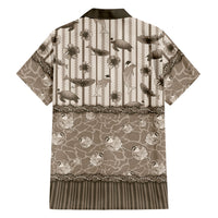Hawaii Christmas In July Family Matching Mermaid Dress and Hawaiian Shirt Beige Mele Kalikimaka Sea Animals