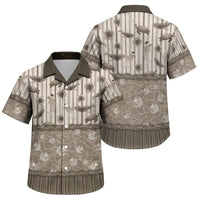 Hawaii Christmas In July Family Matching Mermaid Dress and Hawaiian Shirt Beige Mele Kalikimaka Sea Animals DT05 Son's Shirt Beige - Polynesian Pride