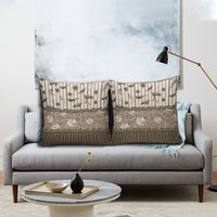 Hawaii Christmas In July Pillow Cover Beige Mele Kalikimaka Sea Animals