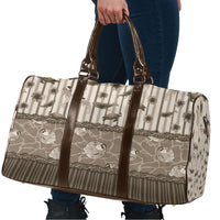 Hawaii Christmas In July Travel Bag Beige Mele Kalikimaka Sea Animals DT05 - Polynesian Pride