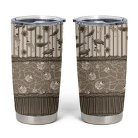 Hawaii Christmas In July Tumbler Cup Beige Mele Kalikimaka Sea Animals DT05 Beige - Polynesian Pride