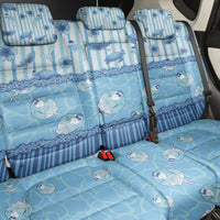 Hawaii Christmas In July Back Car Seat Cover Sky Blue Mele Kalikimaka Sea Animals DT05 - Polynesian Pride
