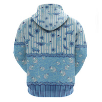 Hawaii Christmas In July Hoodie Sky Blue Mele Kalikimaka Sea Animals DT05 - Polynesian Pride