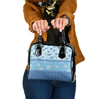 Hawaii Christmas In July Shoulder Handbag Sky Blue Mele Kalikimaka Sea Animals