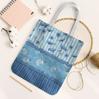Hawaii Christmas In July Tote Bag Sky Blue Mele Kalikimaka Sea Animals