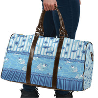 Hawaii Christmas In July Travel Bag Sky Blue Mele Kalikimaka Sea Animals DT05 - Polynesian Pride