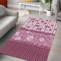 Hawaii Christmas In July Area Rug Dusty Pink Mele Kalikimaka Sea Animals DT05 - Polynesian Pride