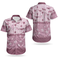 Hawaii Christmas In July Couples Matching Short Sleeve Bodycon Dress and Hawaiian Shirt Dusty Pink Mele Kalikimaka Sea Animals DT05 - Polynesian Pride