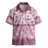 Hawaii Christmas In July Kid Hawaiian Shirt Dusty Pink Mele Kalikimaka Sea Animals DT05 - Polynesian Pride