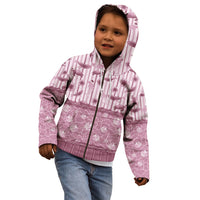 Hawaii Christmas In July Kid Hoodie Dusty Pink Mele Kalikimaka Sea Animals