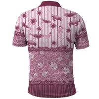 Hawaii Christmas In July Polo Shirt Dusty Pink Mele Kalikimaka Sea Animals DT05 - Polynesian Pride