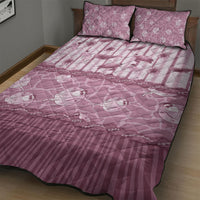 Hawaii Christmas In July Quilt Bed Set Dusty Pink Mele Kalikimaka Sea Animals DT05 - Polynesian Pride