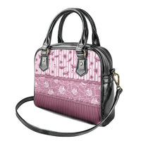 Hawaii Christmas In July Shoulder Handbag Dusty Pink Mele Kalikimaka Sea Animals DT05 - Polynesian Pride