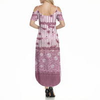 Hawaii Christmas In July Summer Maxi Dress Dusty Pink Mele Kalikimaka Sea Animals DT05 - Polynesian Pride