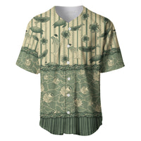 Hawaii Christmas In July Baseball Jersey Olive Green Mele Kalikimaka Sea Animals