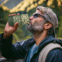 Hawaii Christmas In July 4 in 1 Can Cooler Tumbler Olive Green Mele Kalikimaka Sea Animals