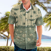Hawaii Christmas In July Hawaiian Shirt Olive Green Mele Kalikimaka Sea Animals DT05 - Polynesian Pride