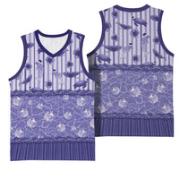 Hawaii Christmas In July Basketball Jersey Amethyst Purple Mele Kalikimaka Sea Animals