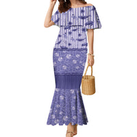 Hawaii Christmas In July Family Matching Mermaid Dress and Hawaiian Shirt Amethyst Purple Mele Kalikimaka Sea Animals