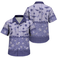 Hawaii Christmas In July Family Matching Off Shoulder Short Dress and Hawaiian Shirt Amethyst Purple Mele Kalikimaka Sea Animals DT05 Son's Shirt Purple - Polynesian Pride