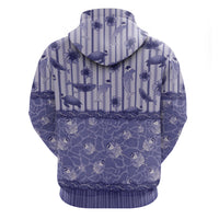Hawaii Christmas In July Hoodie Amethyst Purple Mele Kalikimaka Sea Animals DT05 - Polynesian Pride