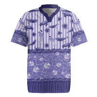 Hawaii Christmas In July Rugby Jersey Amethyst Purple Mele Kalikimaka Sea Animals DT05 Purple - Polynesian Pride