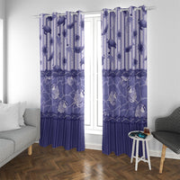 Hawaii Christmas In July Window Curtain Amethyst Purple Mele Kalikimaka Sea Animals DT05 With Grommets Purple - Polynesian Pride