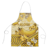 Hawaii Banana Seal Apron Ilio Holo I Ka Uaua Aloha DT05 Yellow - Polynesian Pride