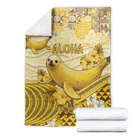 Hawaii Banana Seal Blanket Ilio Holo I Ka Uaua Aloha DT05 - Polynesian Pride
