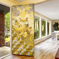 Hawaii Banana Seal Door Cover Ilio Holo I Ka Uaua Aloha DT05 - Polynesian Pride